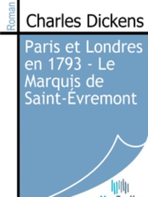 cover image of Paris et Londres en 1793 - Le Marquis de Saint-Évremont